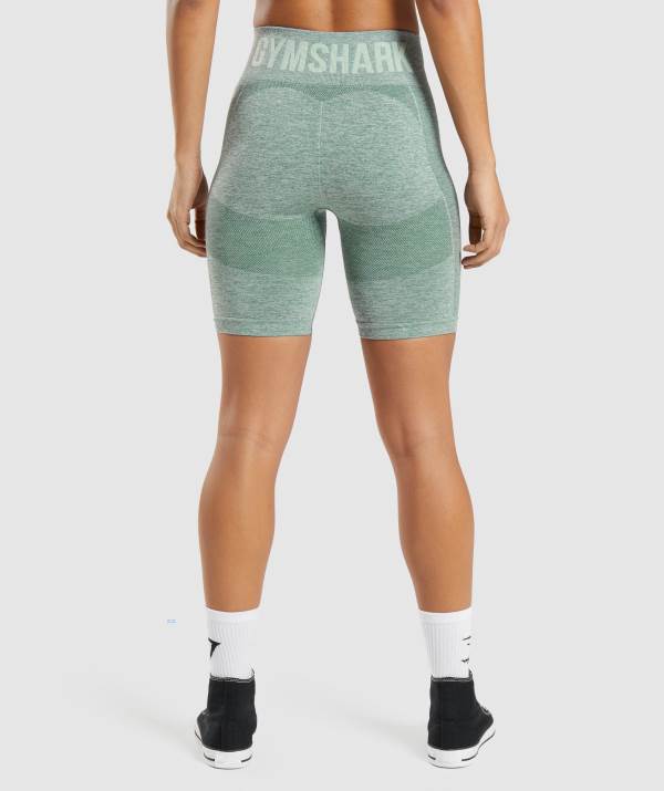 Damske Šortky Gymshark Flex Cycling Zelene | QU8172504